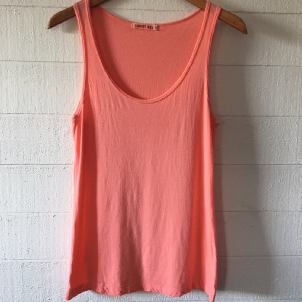 Johnny Was Coral Tank Top Size MEDIUM